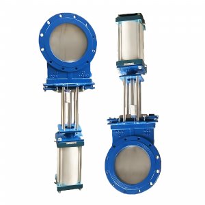 氣動刀閘閥：PZ673Y-16C，DN250，介質(zhì)灰渣混