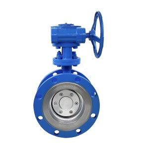 耐高溫硬密封法蘭蝶閥D343H-16C，DN100