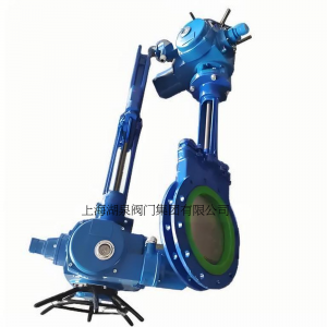 電動刀閘閥PZ973-16 DN350，DN400排渣、處理顆